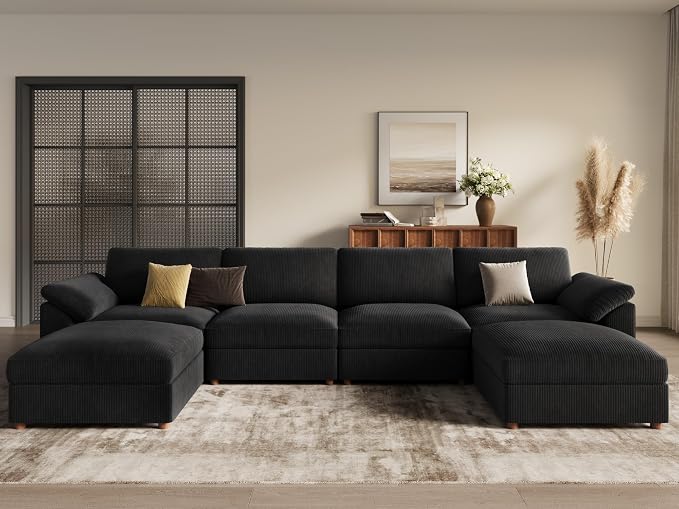 EASE MOOSE Large Sectional Modular Sofa, LOversized U Shape Sectional Couch - Image 4