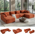 MONVANE 141" U Shaped Cloud Sectional Couch by MONVANE