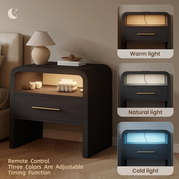 Fatmok 4-Piece Modern Bedroom Furniture Set, 2 Nightstands - Image 5