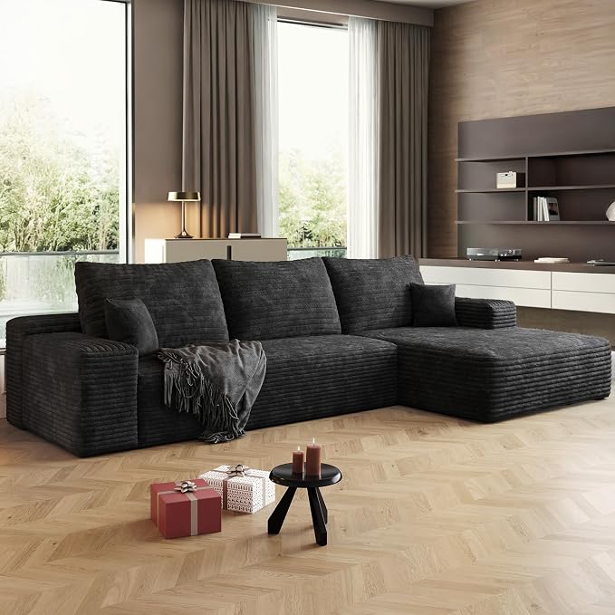 108" Sectional Couches for Living Room Cloud Couch Sofa by AWarmHomeForYou