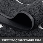 Black Door Mat Welcome Mats Outdoor Indoor Doormat - Image 4