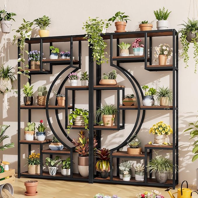 HolliWill 70.8" Tall Bookshelf Set of 2, Etagere Bookcase by WelcometoHolliWill