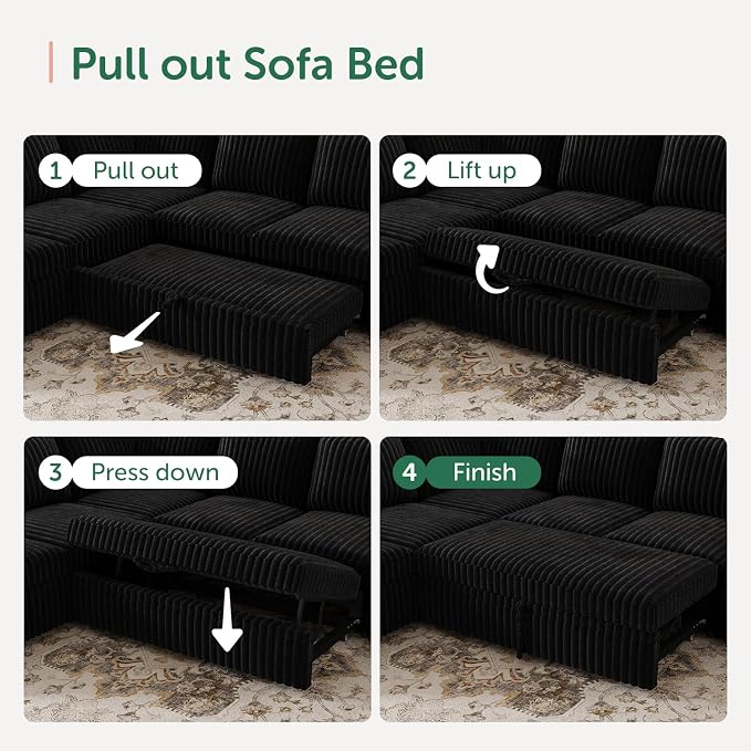HONBAY Modular Sectional Sleeper Sofa - Image 5