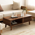 Furniway Mid Century Modern Coffee Table, Wood Coffee Table by Furniway