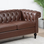 GDFStudio 84" Chesterfield Tufted Sofa Couch - Image 5