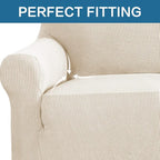 H.VERSAILTEX Stretch Oversized Couch Cover 1 Piece Sofa Slipcovers - Image 5
