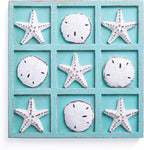NIKKY HOME Beach Tic Tac Toe for Fun Starfish Sand Dollar Coastal House Coffee by NIKKYHOME