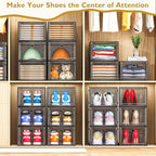 7 code Large Clear Shoe Boxes Organizer【Thicker Material】 Stronger Shoe Box - Image 2