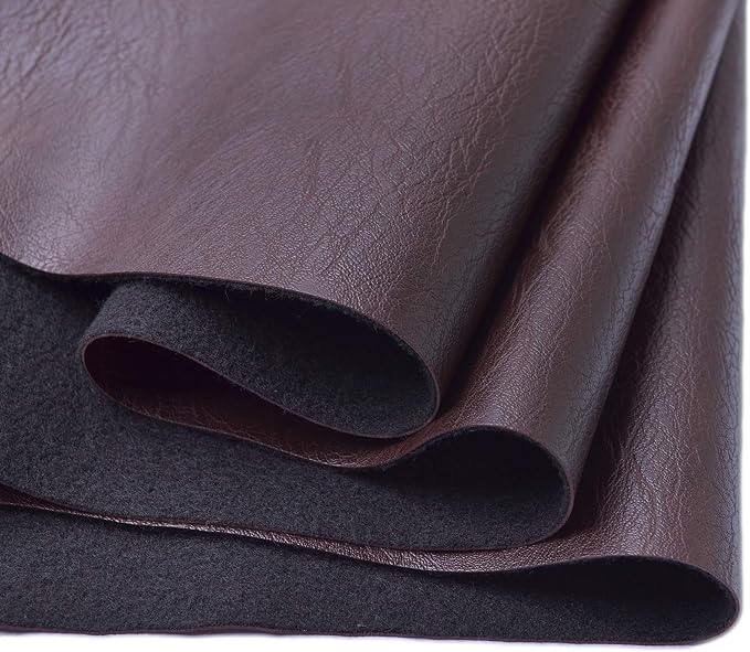 Wento Thick 2 Yard Faux Leather Fabric Soft Skin Grain PU Leather by Wento