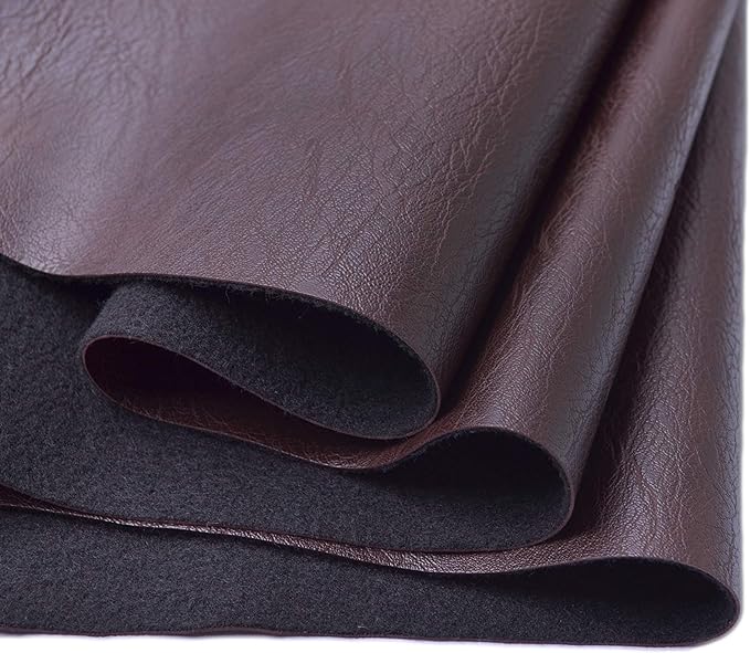 Wento Thick Faux Leather Fabric Soft Skin Grain PU Leather by Wento