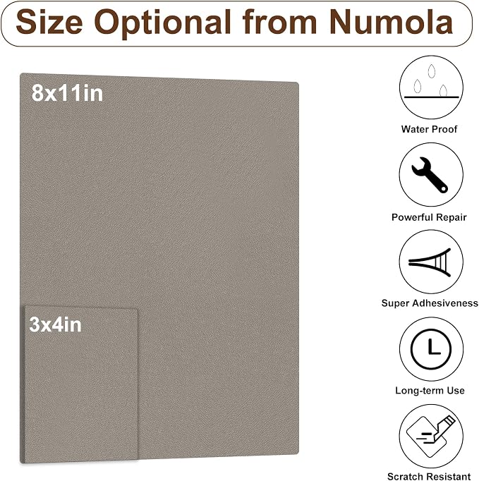 Numola Leather Repair Patch 8×11 inch Self-Adhesive Leather Repair Tape - Image 2