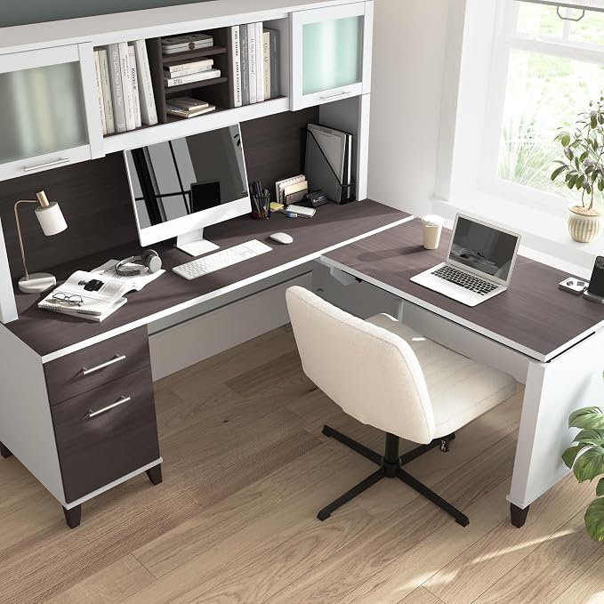 Bush Home 72-Inch L-Shaped Sit to Stand Desk - Image 7