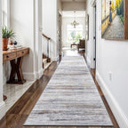 2x12 Washable Runner Rugs for Hallway: Long Abstract Runners for Entryway - Image 2