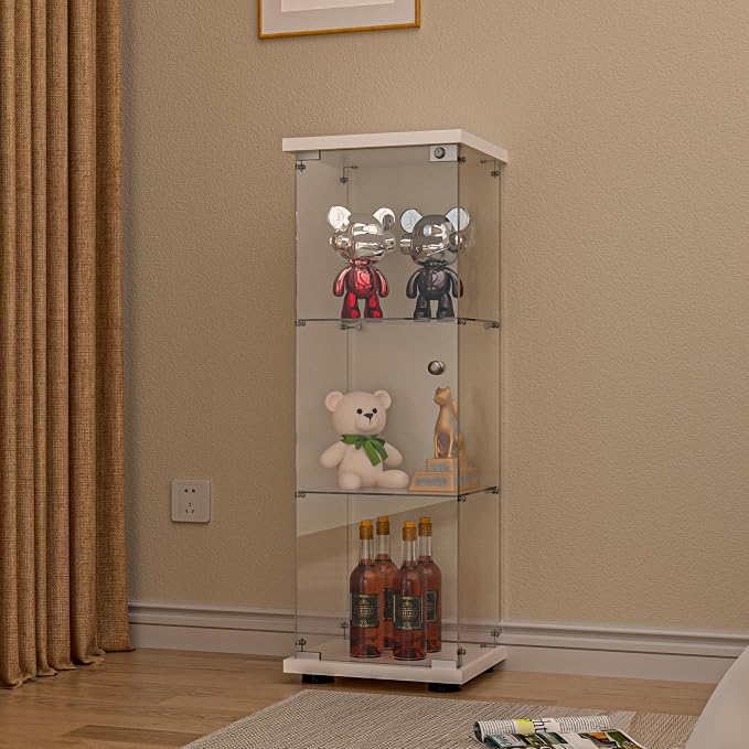 FANYUSHOW 3-Shelf Glass Display Cabinet - Image 9