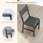 HUAHUU Dining Table Set for 4, Extendable Kitchen Table Cushion Chairs Set of 4 - Image 6