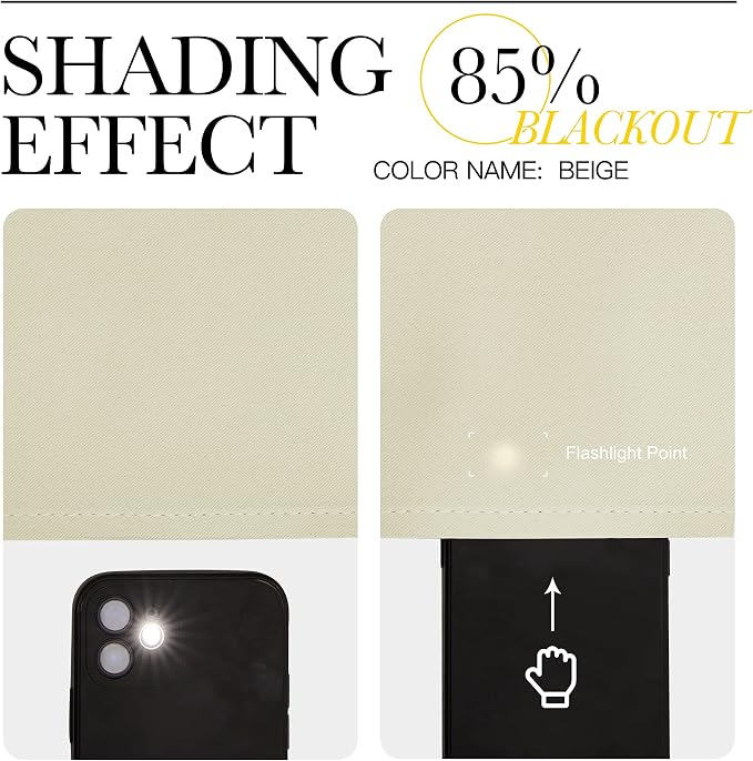 NICETOWN Light Block Window Curtains 84" Length - Image 8