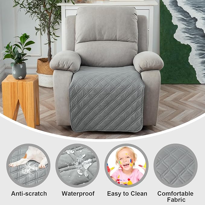 Genina Waterproof Recliner Chair Covers, Recliner Cover - Image 2