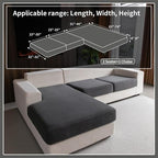 OHSIO Sectional Couch Covers, Wear Resistant Stretch Sofa Covers Washable Soft - Image 2