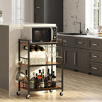 TUTOTAK Bar Cart, Serving Cart for Home, Microwave Cart, Drink Cart, Mobile - Image 2