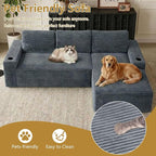 104" Cloud Sectional Couch L-Shaped - Image 4