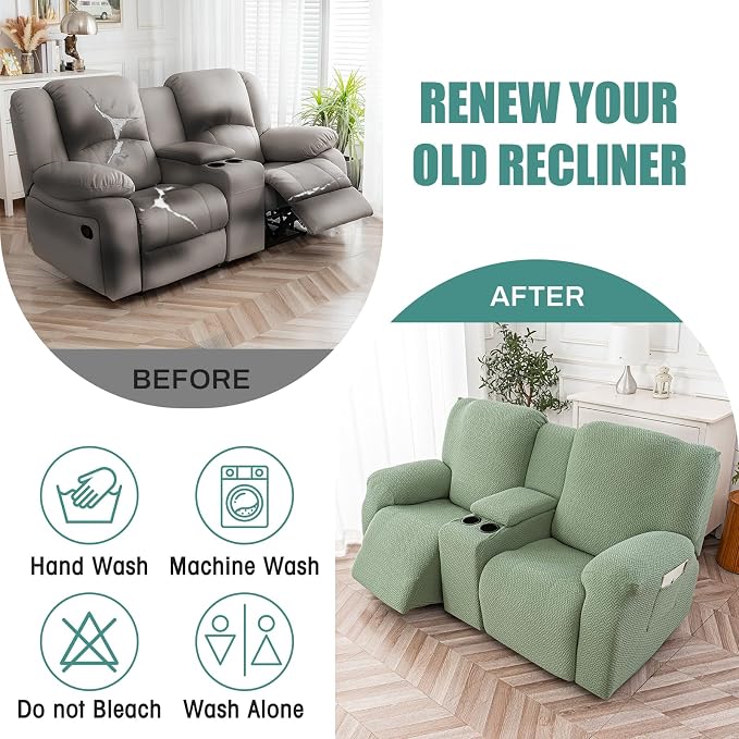 Genina Recliner Loveseat Covers - Image 5