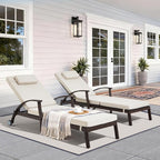 Outdoor Chaise Lounge Chairs Set of 2 - Image 9