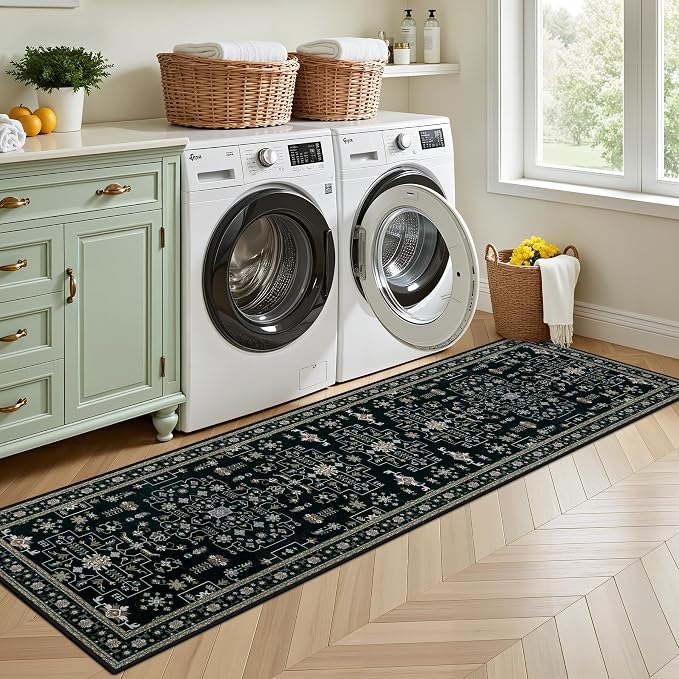 Hallway Runner Rug: 2.6x8 Kitchen Boho Rugs - Image 4