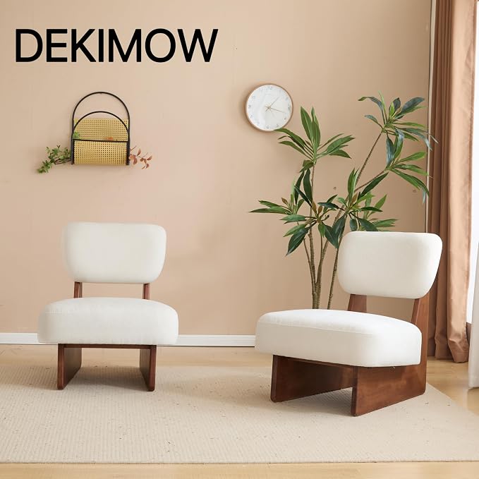 Accent Chairs Set of 2, Mid-Century Modern Chair - Image 4