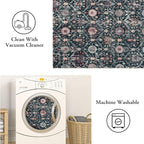 Lahome Moroccan Washable Round Area Rug, Soft Round Rugs 6ft Ultra-Thin | - Image 4