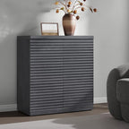 SICOTAS Buffet Cabinet with Storage Accent Sideboard Modern Credenza with Doors - Image 2