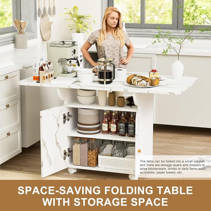 Folding Dining Table for 4-6 - Image 6