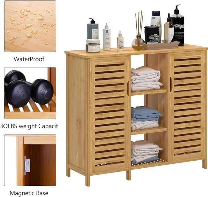RoyalHouse Bamboo Floor Cabinet - Image 5