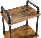 IBUYKE Industrial Pipe Ladder Shelf, 4-Tier Vintage Style Book Shelf, Free - Image 7