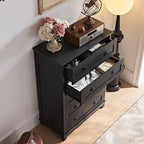 Joaxswe Farmhouse 5 Drawer Dresser - Image 4