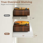 12 inch Deep Floating Shelves for Wall, 55 inch Wide Engineered Wood Wall - Image 5