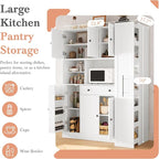 VilroCaz Farmhouse Style Large Kitchen Pantry - Image 7