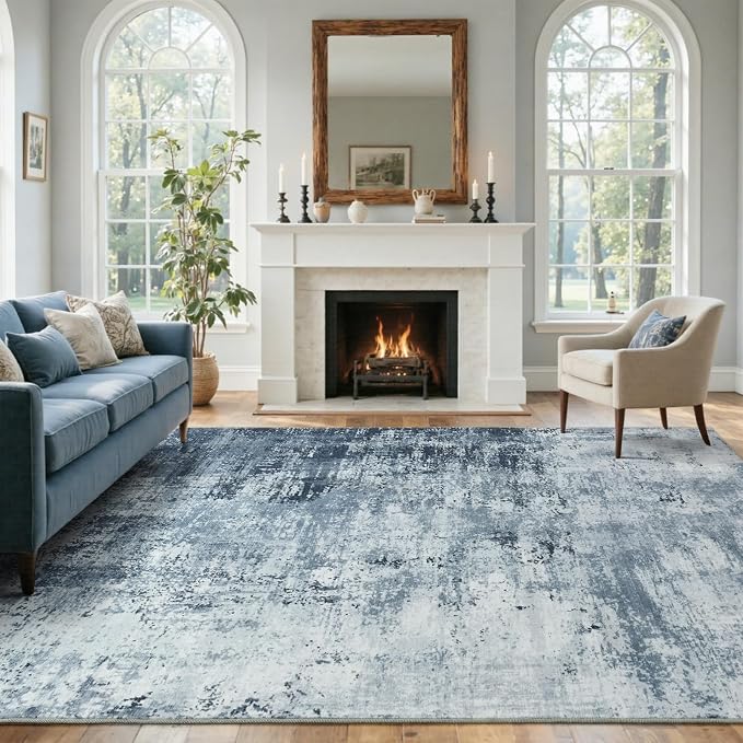 5x7 Ft Area Rugs for Living Room, Soft Non-Slip Washable Rugs Modern Abstract - Image 2