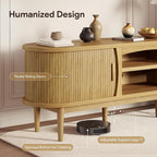 Decofy Mid Century TV Stand for TVs up to 80 Inches, Entertainment Center - Image 5