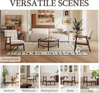 Bonzy Home Mid-Century Modern Accent Chair, Upholstered Fabric Armchair - Image 6