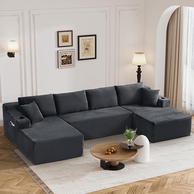 133" Oversized Cloud Boneless Sofa Couch - Image 9