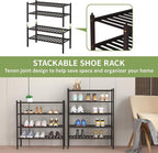 ROMGUAR CRAFT 4 Tier Bamboo Shoe Rack - Image 5