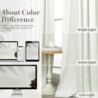 102 Inch Blackout Curtains 2 Panel Set Length Modern Decorative Dark Out Curtain - Image 7