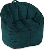 Big Joe Milano Bean Bag Chair for Kids, Ultra-Soft Emerald Plushie Polyester by BigJoe