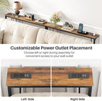Kitstorack Narrow Console Table Behind Sofa Couch, Design - Image 7