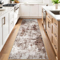 3x10 Washable Runner Rugs for Hallway: Easy-to-Clean Abstract Runners for by WIEVEDENS