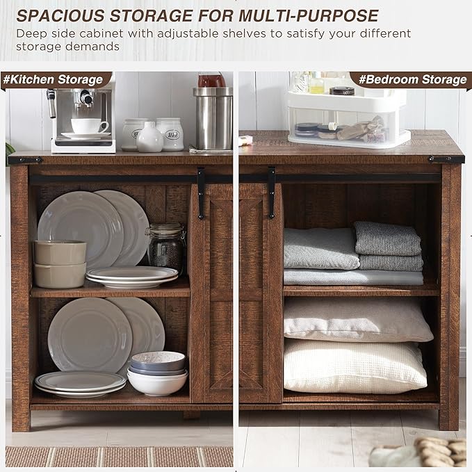 T4TREAM Farmhouse Sideboard Buffet Cabinet - Image 5