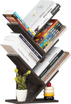 SHEEPAM 5 Tier Tree Book Shelf, Small Desktop Bookshelf - Image 9