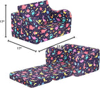 MOMCAYWEX Kids Sofa, 2-in-1 Flip-Out Foam Couch, Foldable Soft Play Lounge Chair - Image 3