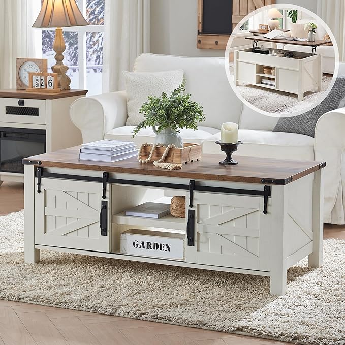 OKD 48" Farmhouse Lift Top Coffee Table by OKD