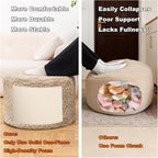 Plush Multi-Functional Ottoman Pouf – Ergonomic Ottoman Foot Rest - Image 8